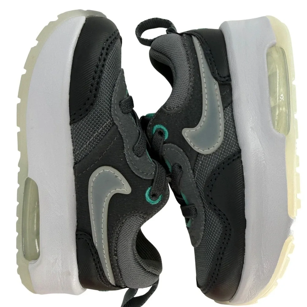Nike Air Max‎ NWOT Motif Toddler Shoes Anthracite Grey Teal DH9390-002 Size 5C